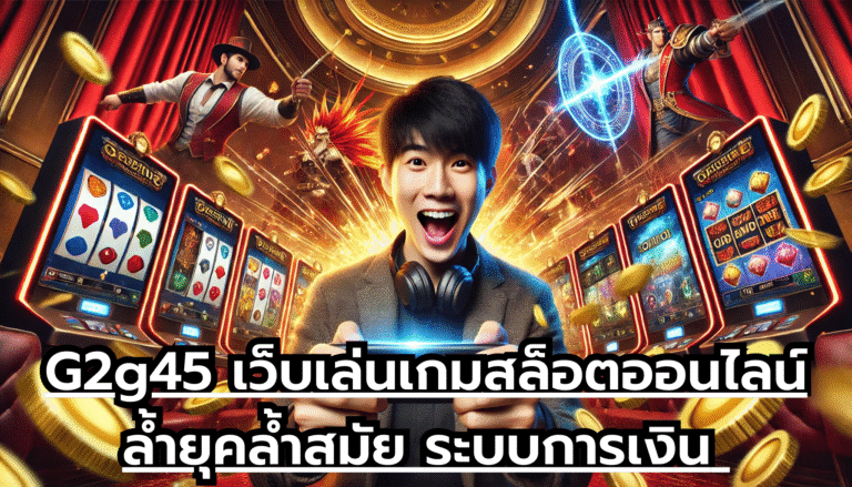 G2g45 เว็บเล่นเกมสล็อตออนไลน์ ล้ำยุคล้ำสมัย ระบบการเงิน มีความมั่นคงสูง แจ๊คพ็อตลงไว