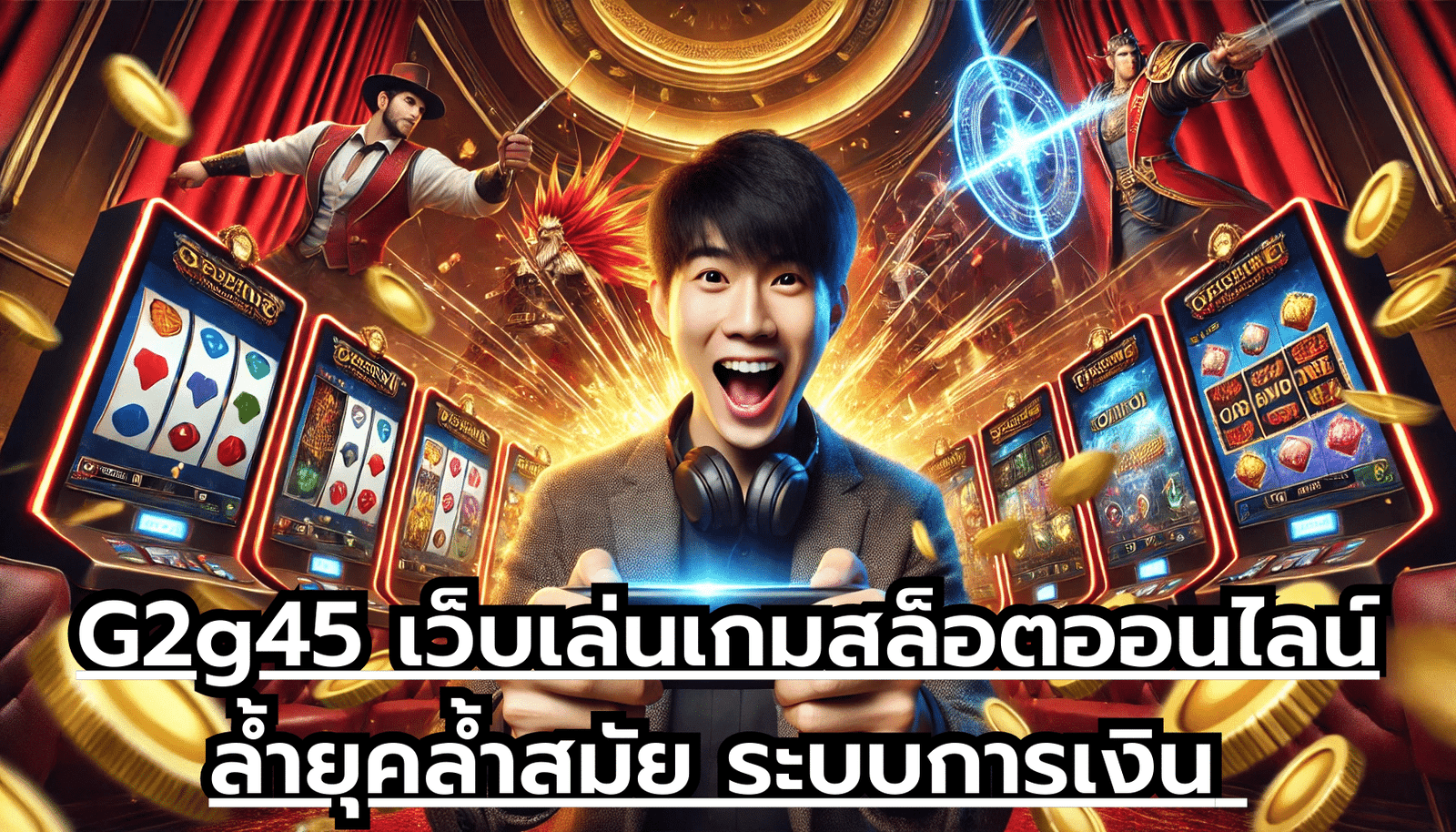 G2g45 เว็บเล่นเกมสล็อตออนไลน์ ล้ำยุคล้ำสมัย ระบบการเงิน มีความมั่นคงสูง แจ๊คพ็อตลงไว