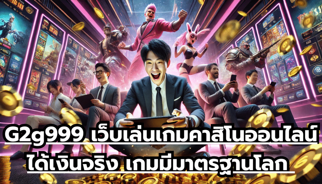 G2g999 เว็บเล่นเกมคาสิโนออนไลน์ ได้เงินจริง เกมมีมาตรฐานโลก เล่นเกมสล็อต จ่ายเงินไว ไม่กั๊ก